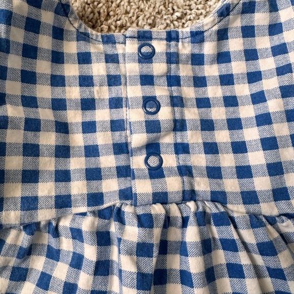 Carter’s Baby Girl Blue Gingham Dress & Bloomer Set baby outfit- Size 18 Months - Picture 5 of 8